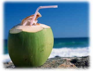 Coconut, water