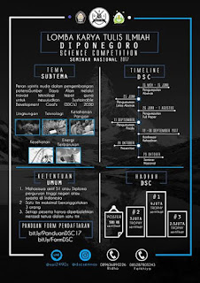 Lomba Karya Tulis Ilmiah DSC Semnas 2017 di Undip lomba