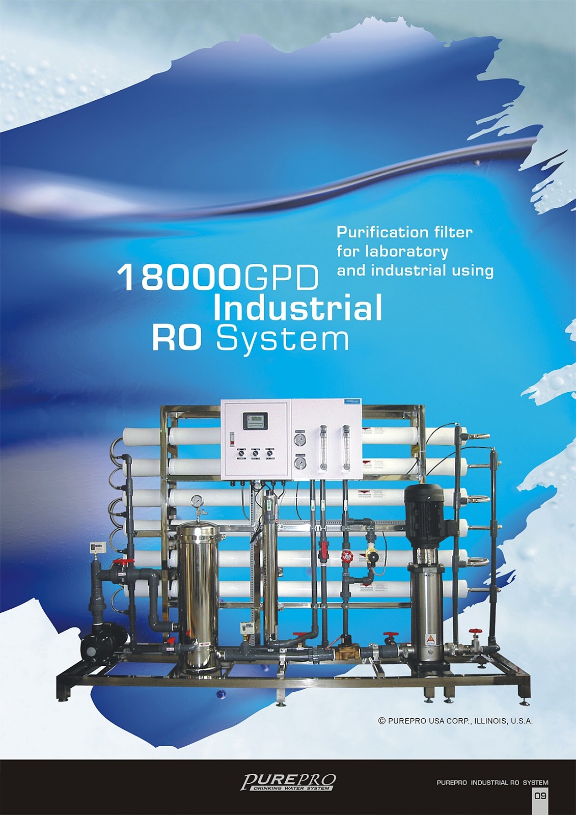 PurePro Industrial Reverse Osmosis Water Filter System