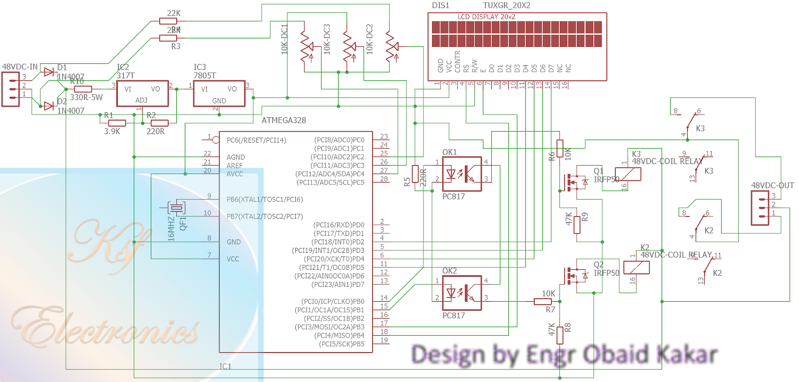 KSF ELECTRONICS ARDUINO BASED UNINTERRUPTIBLE DC TO DC POWER SUPPLY