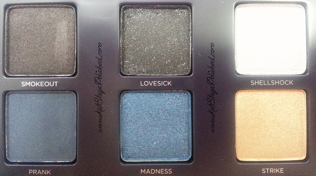 Urban Decay - Vice 2 Palette - SMOKEOUT-LOVESICK-SHELLSHOCK-PRANK-MADNESS-STRIKE