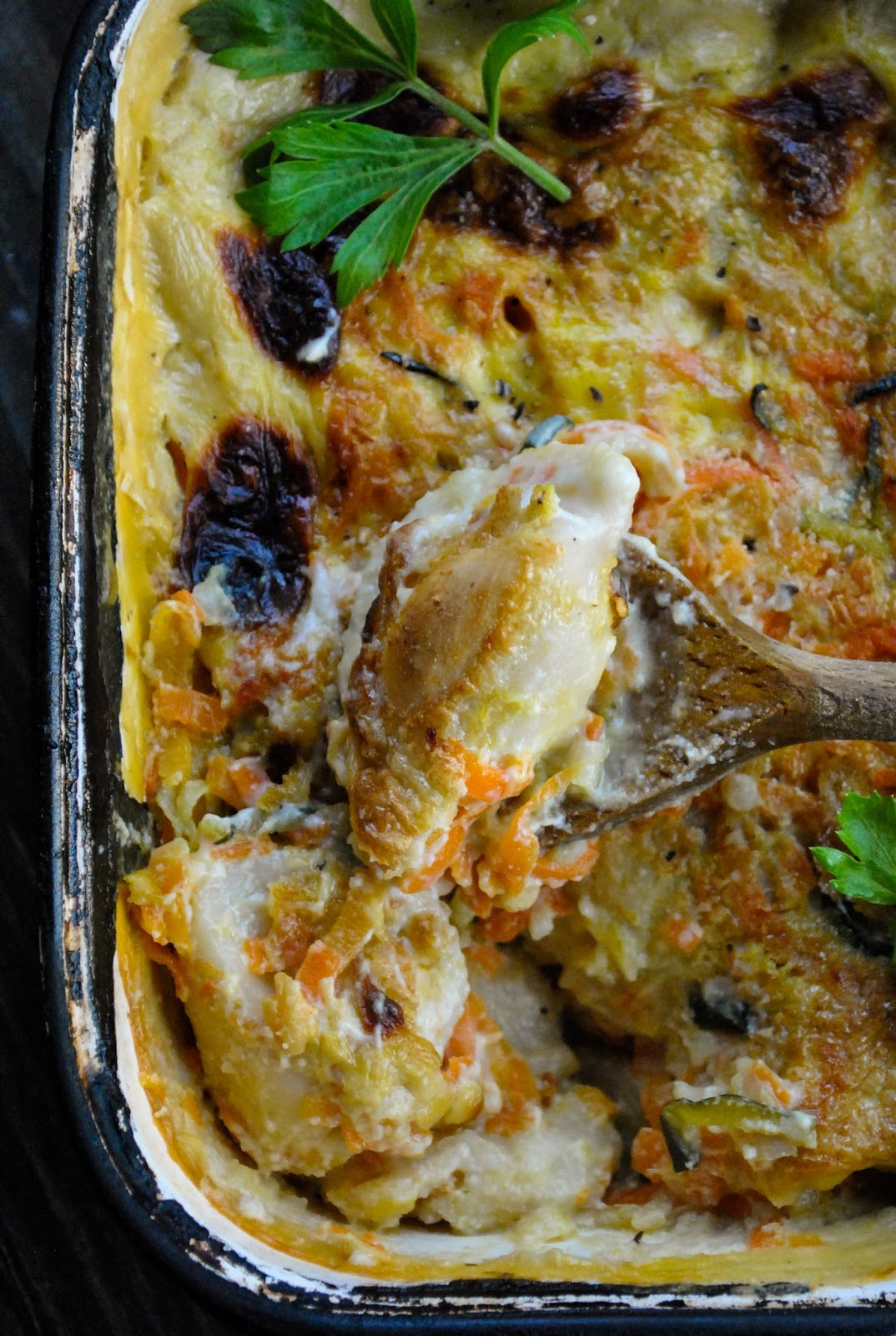 Vegan pierogi casserole VeganSandra