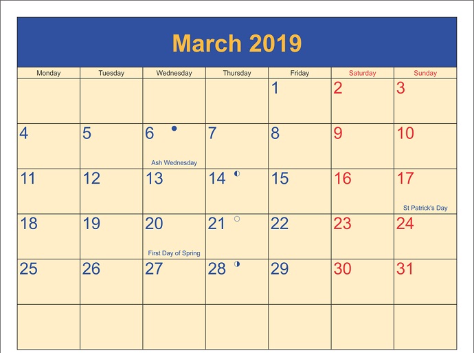 March 2019 March 2019