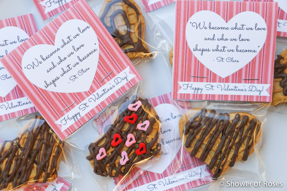 Shower of Roses Nutter Butter Heart Cookie Valentines