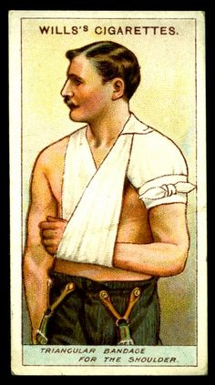 Wills's Cigarettes insert card or trade card illustrating First Aid. Early 1900s. Jingles and other stories of The American Dream. marchmaton.com Wills's Cigarettes insert card or trade card illustrating First Aid. Early 1900s. Jingles and other stories of The American Dream. marchmaton.com