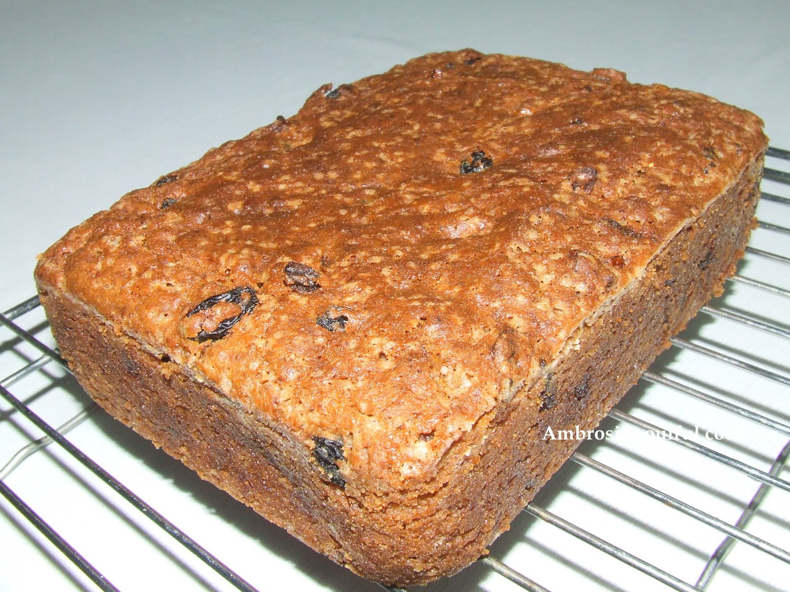 BUTTERMILK FRUIT AND SPICE CAKE WHOLE WHEAT AND EGGLESS Ambrosia