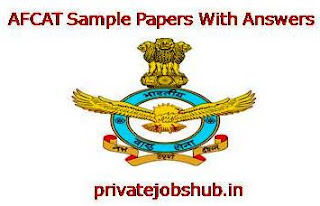 AFCAT Sample Papers With Answers AFCAT Sample Papers With Answers