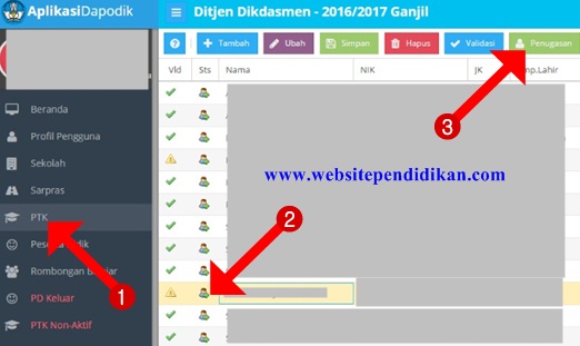 Ptk pai sd terbaru 2016