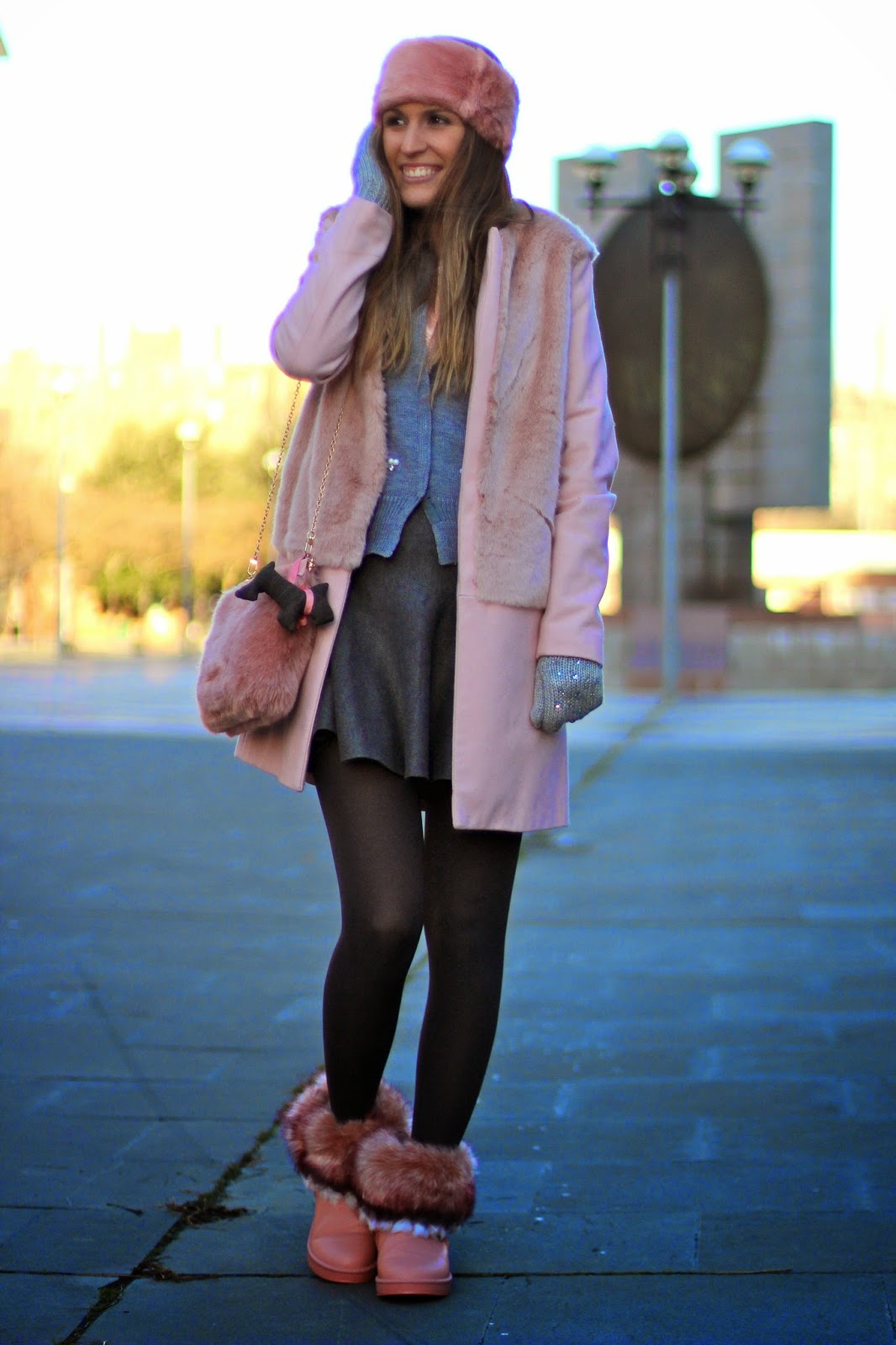 abrigo rosa