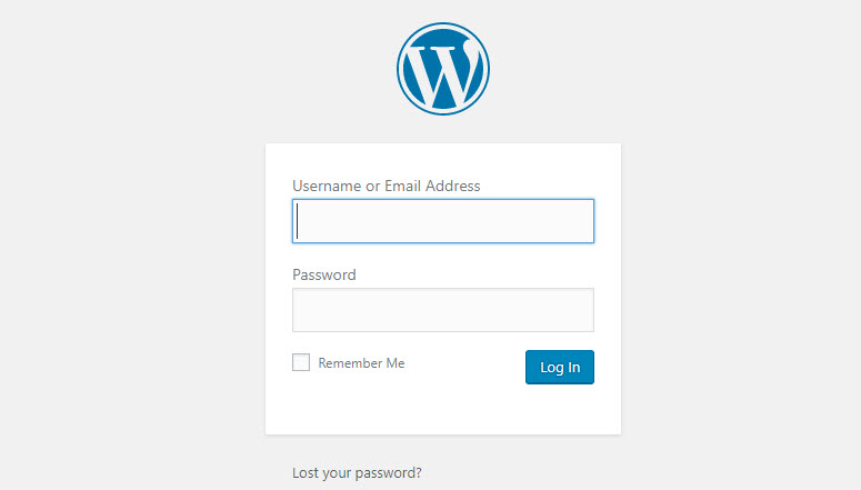 halaman login wordpress halaman login wordpress