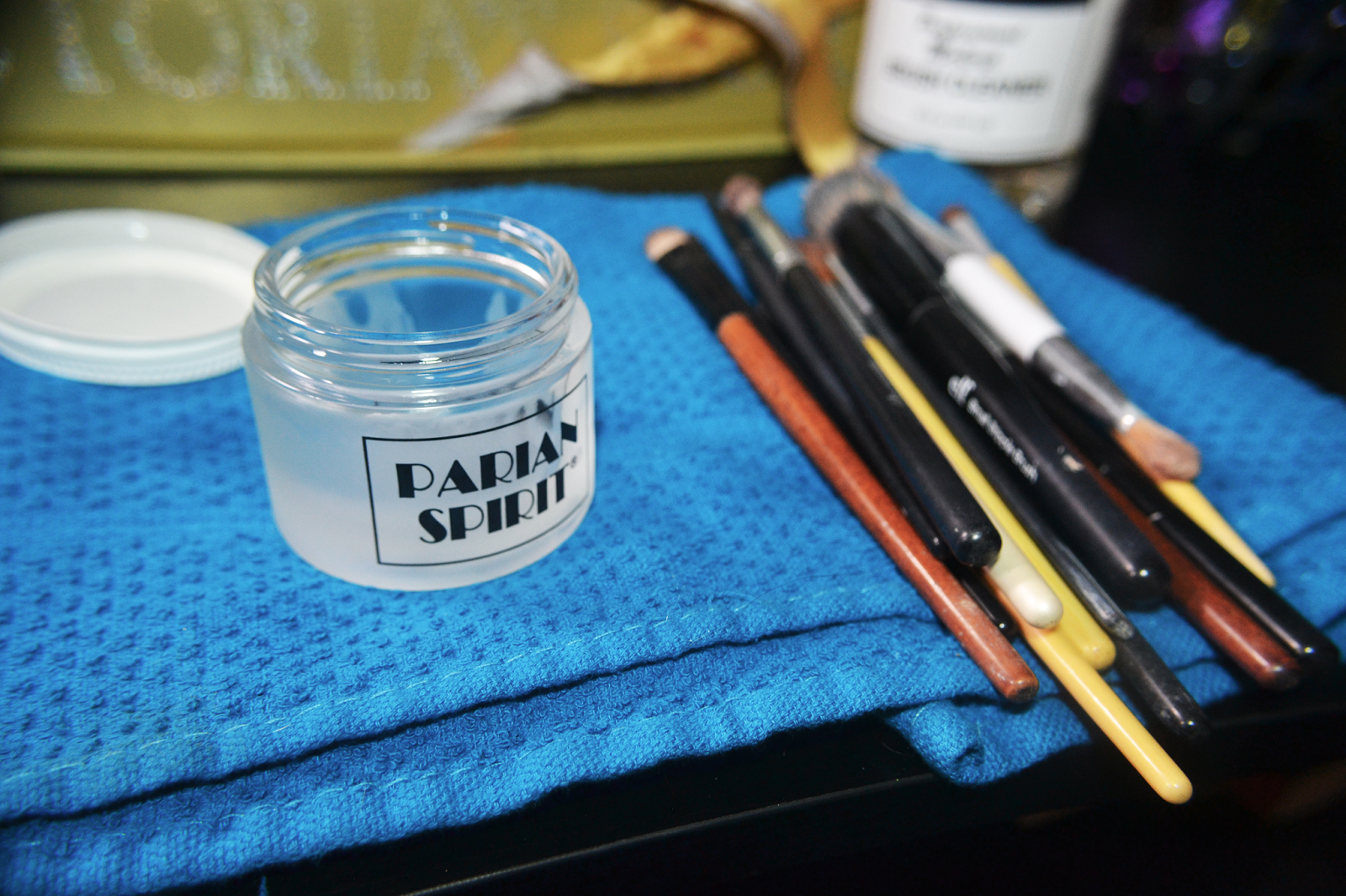 EightBit Beauty Review Parian Spirit Brush Cleaner & Jar