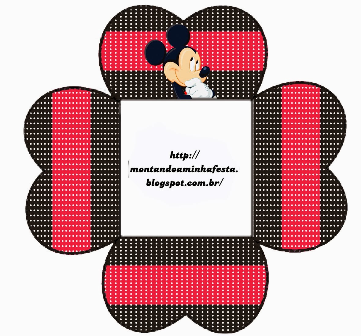 Mickey Rojo y Amarillo: Cajas para Imprimir Gratis. Caja Gratis de Mickey para pastelitos, chocolates o mazapanes.