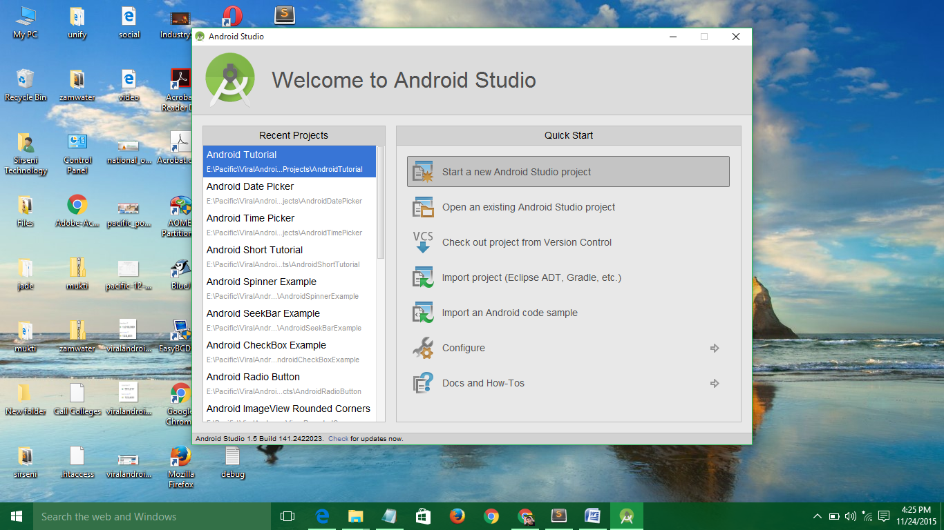 Building First Android Application with Android Studio (Hello World Example)