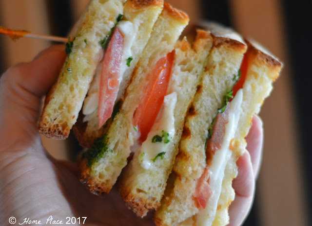 COTTO PANINI CAPRESE Fresh mozzarella,Tomato, Basil COTTO PANINI CAPRESE Fresh mozzarella,Tomato, Basil