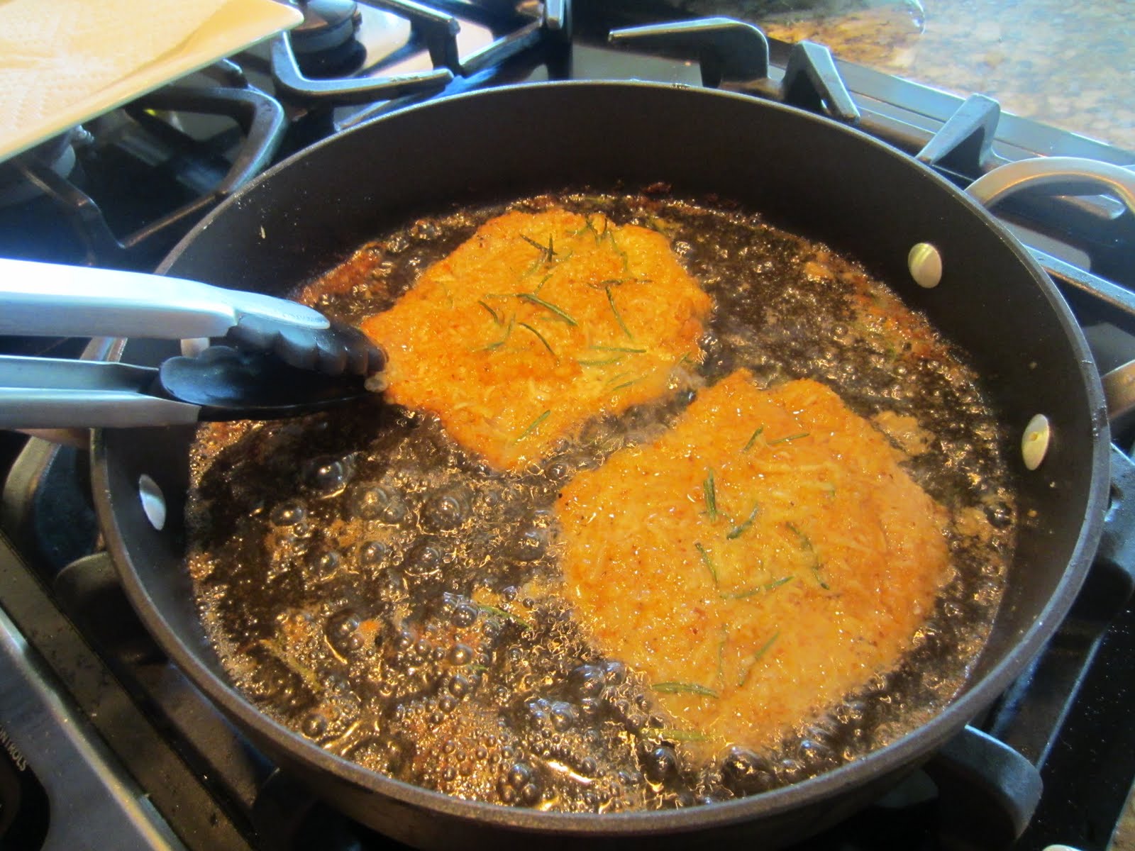 Luca Rosemary and Parmesan Crusted Veal Scallopini