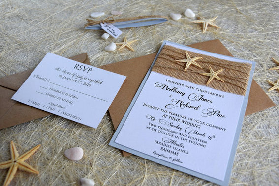 7 Best Beach Wedding Invitations Will Make Bride To Be And