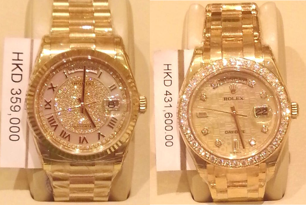 gold rolex price list