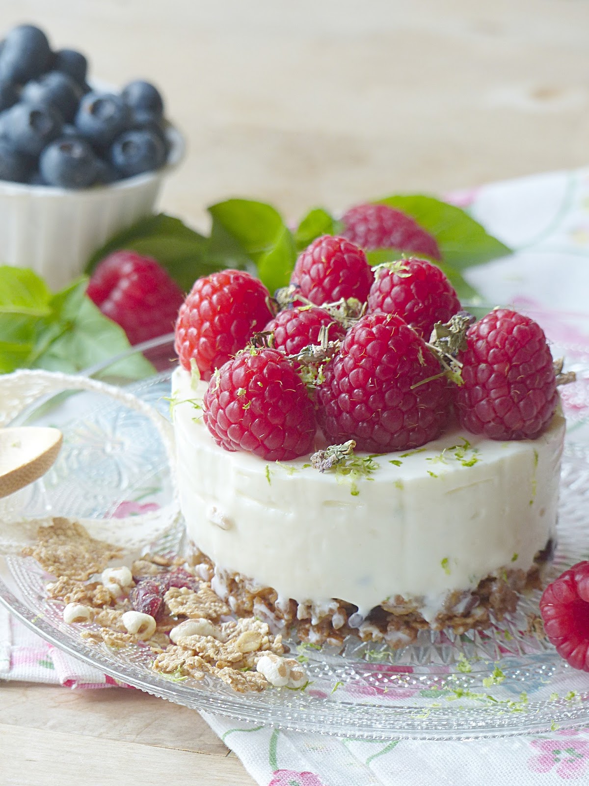 Cheesecake framboises sans cuisson