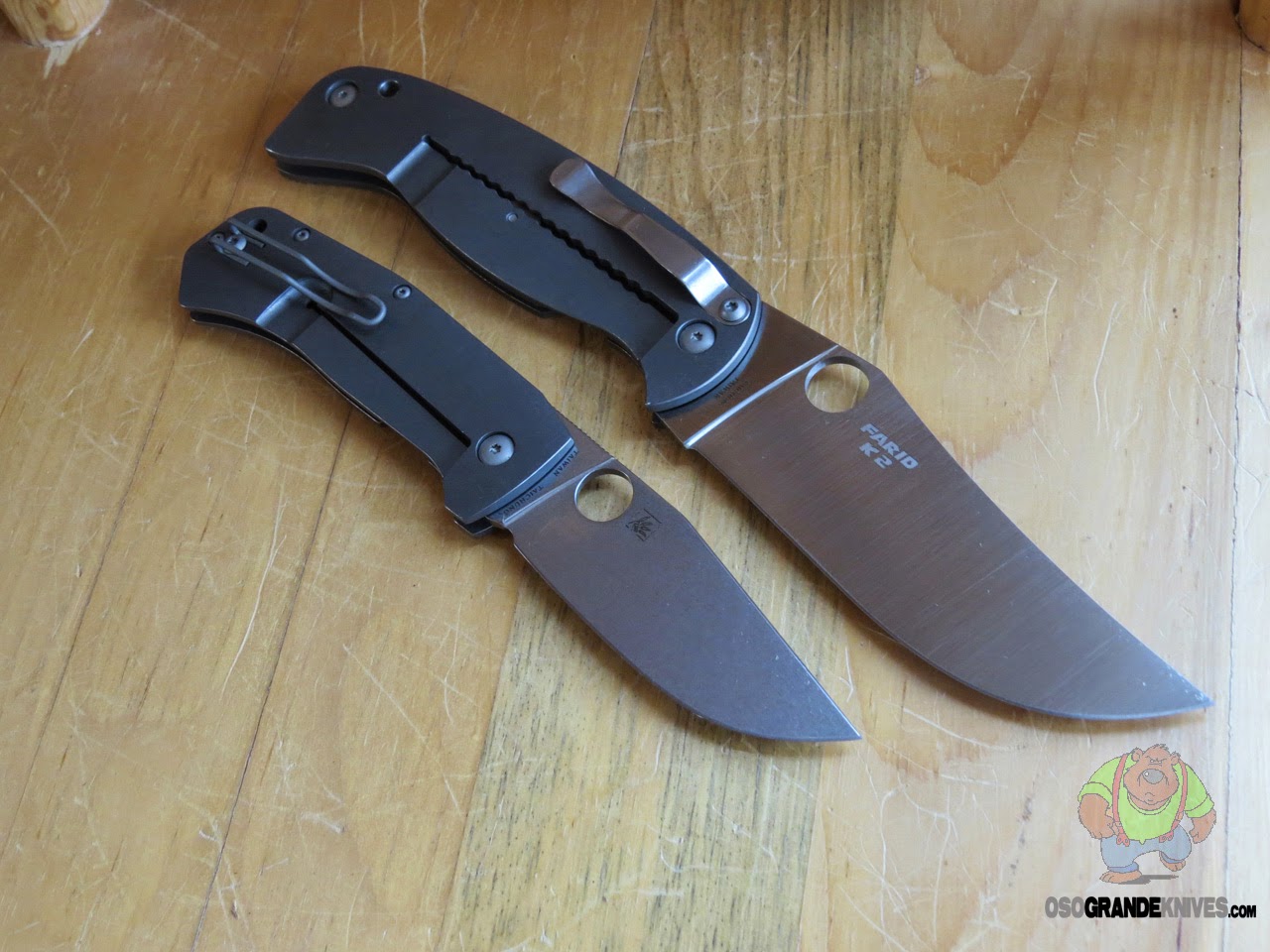 Oso Grande's Knife Blog Stay Sharp! Spyderco Mehr K2 & Slysz Bowie