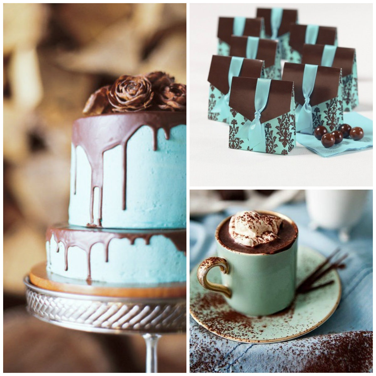 Motifs and Ideas: Brown and Turquoise