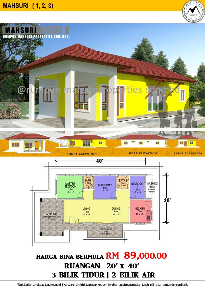 BINA RENO JUAL RUMAH  BRJR PROMOSI RUMAH BANGLO IBS MAMPU MILK