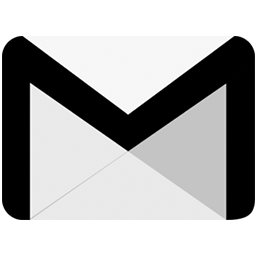 logo gmail hitam putih