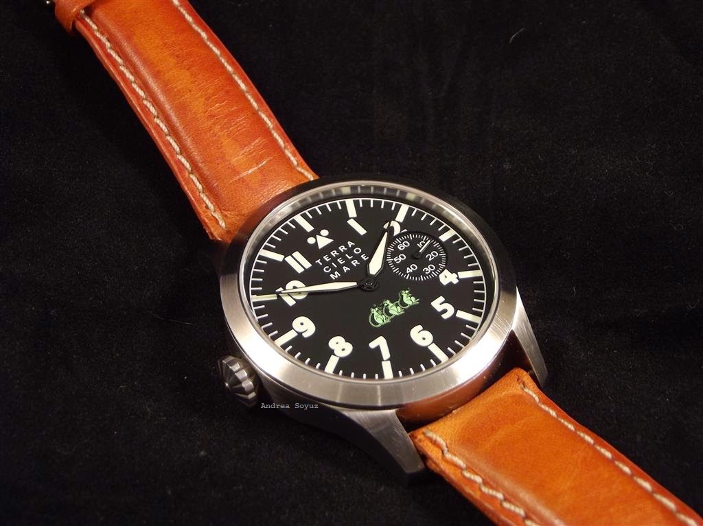 Storie di Orologi Vintage: TCM Terra Cielo Mare Sorci Verdi Mancino Ref.  TC7004AC3PA