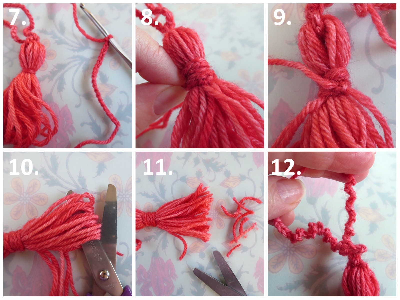 Mr. Micawber's Recipe for Happiness CrochetWrapped Tassel with