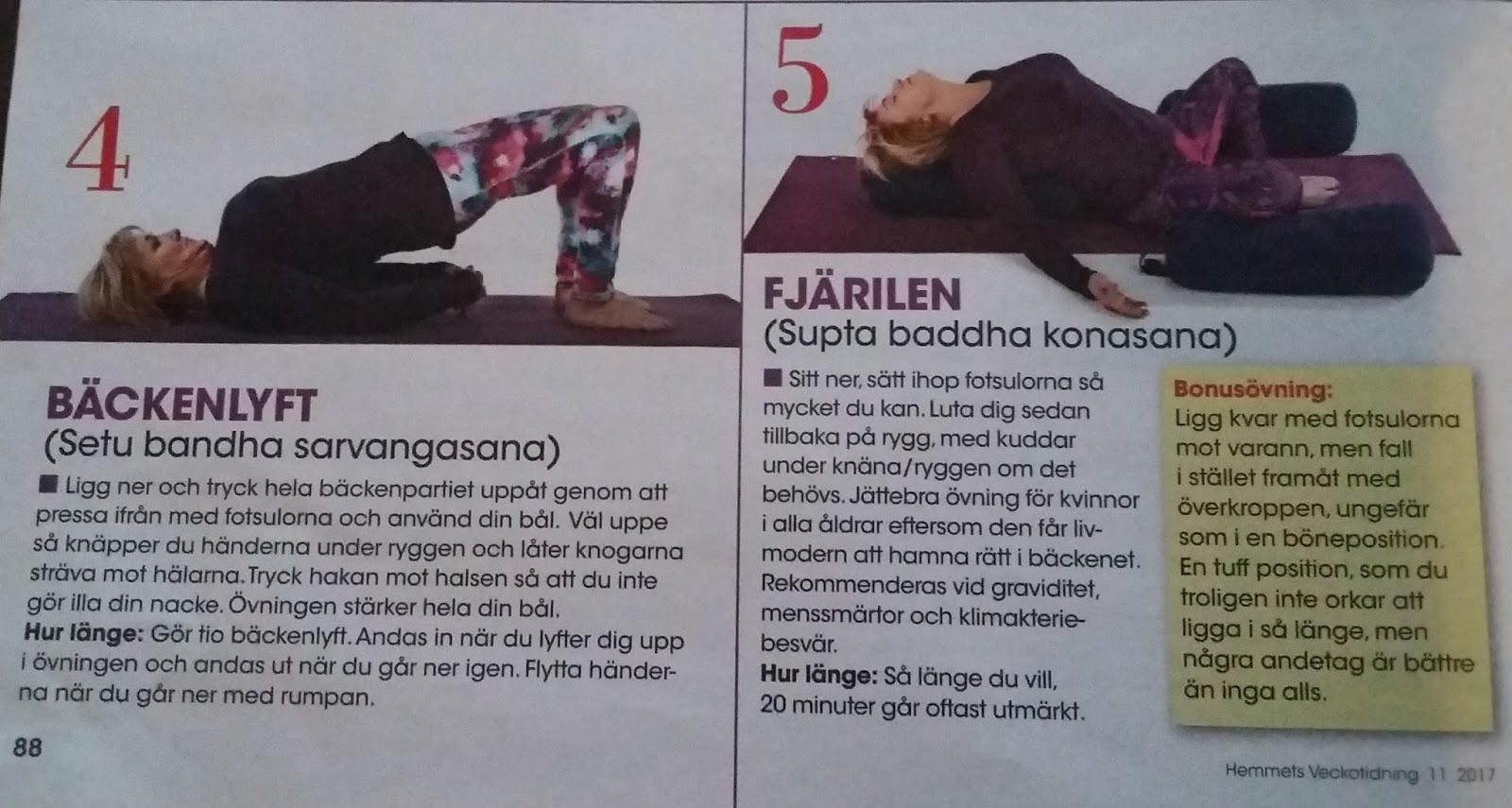 När kroppen kraschar 5 bra yoga positioner