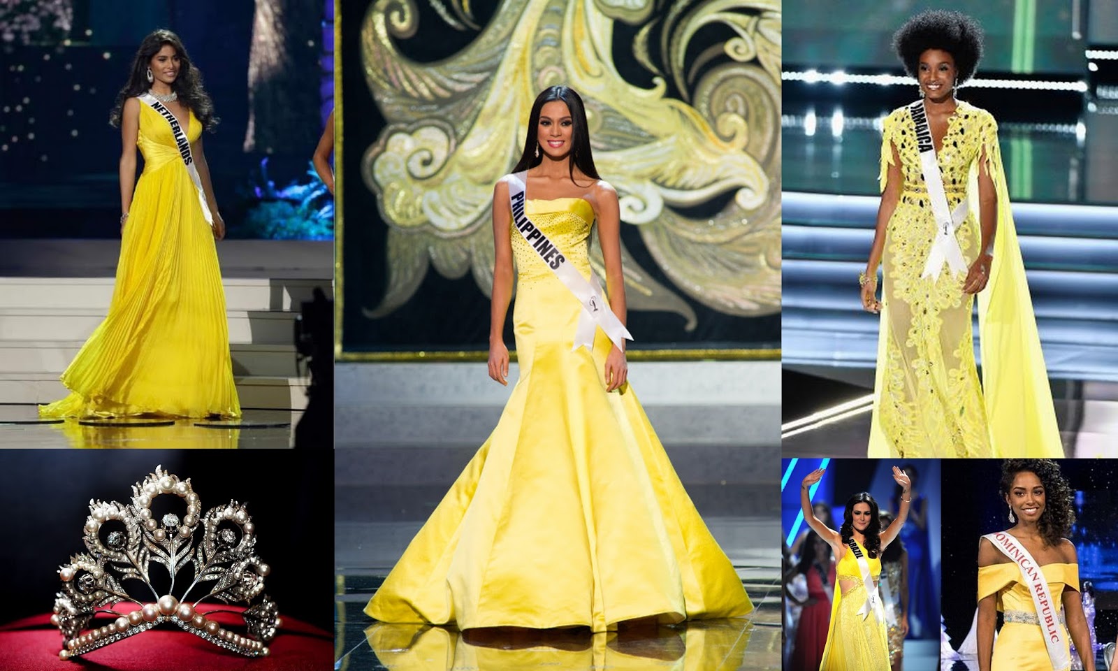 Is Yellow the lucky color for Miss Universe and Miss World beauty