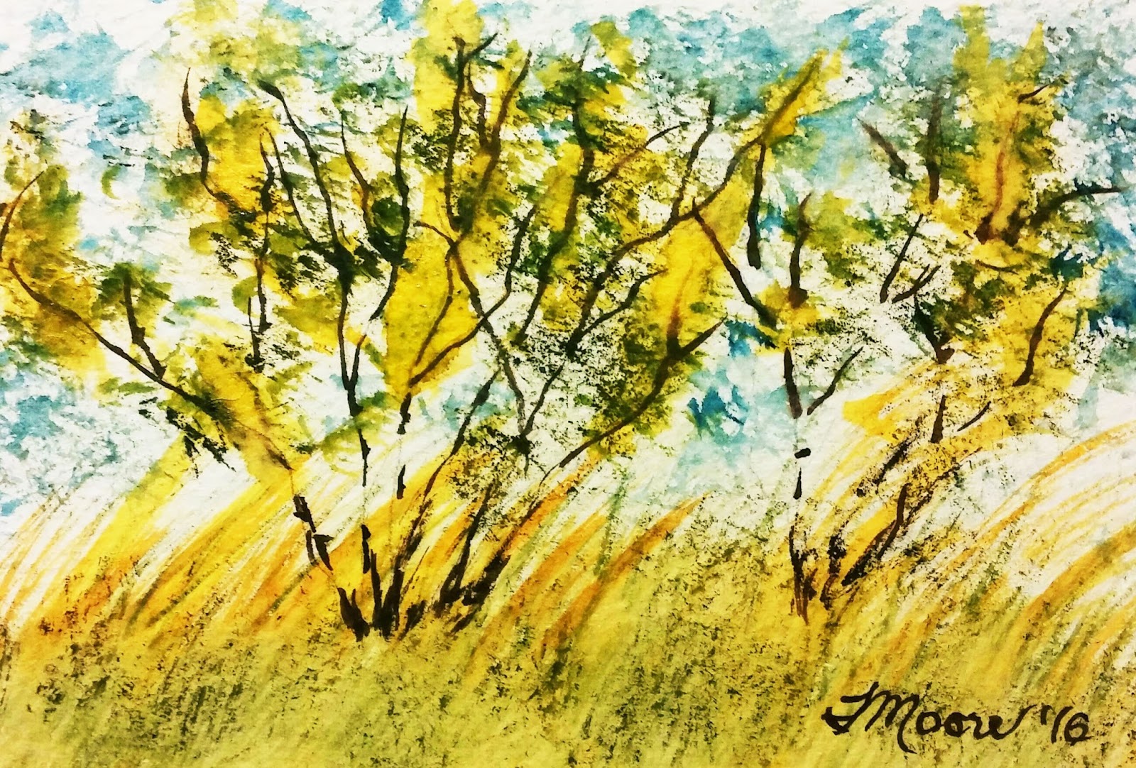 Painting Nature in Watercolor Dry Brush Techniques