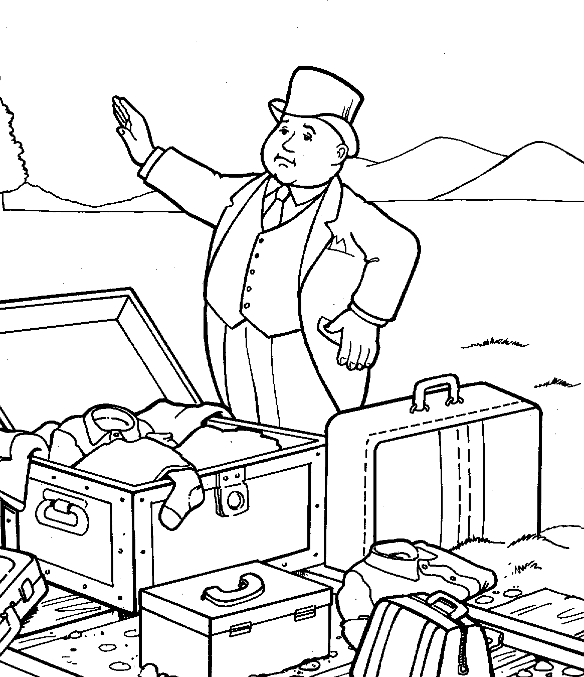 lady train thomas coloring pages - photo #10