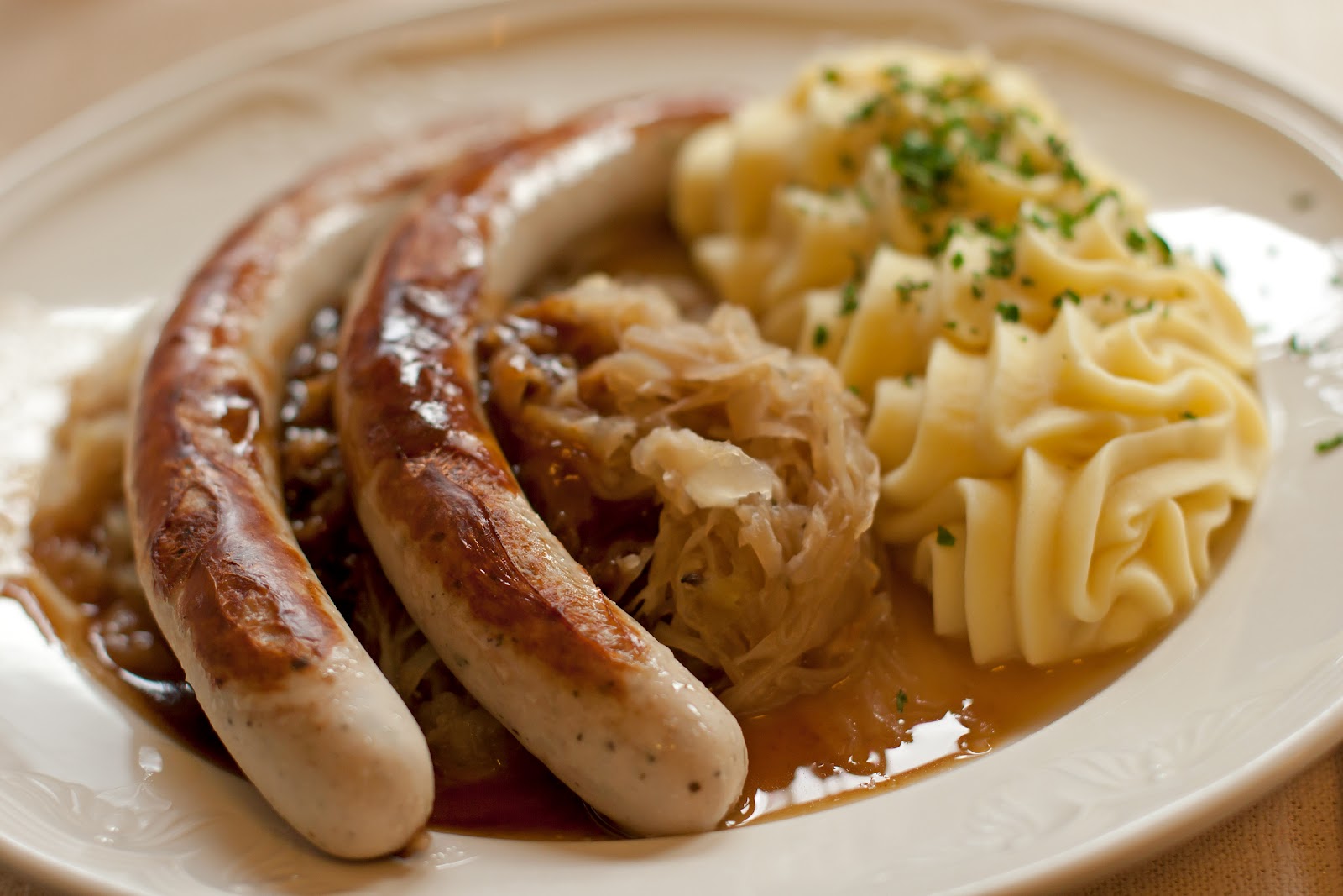 Schmand Sauerkraut Mit Bratwurst — Rezepte Suchen