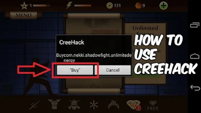    CreeHack تطبيق يقوم بشراء التطبيقات تهكير الألعاب فتح المزايا المدفوعة داخل التطبيقات شراء النقود 