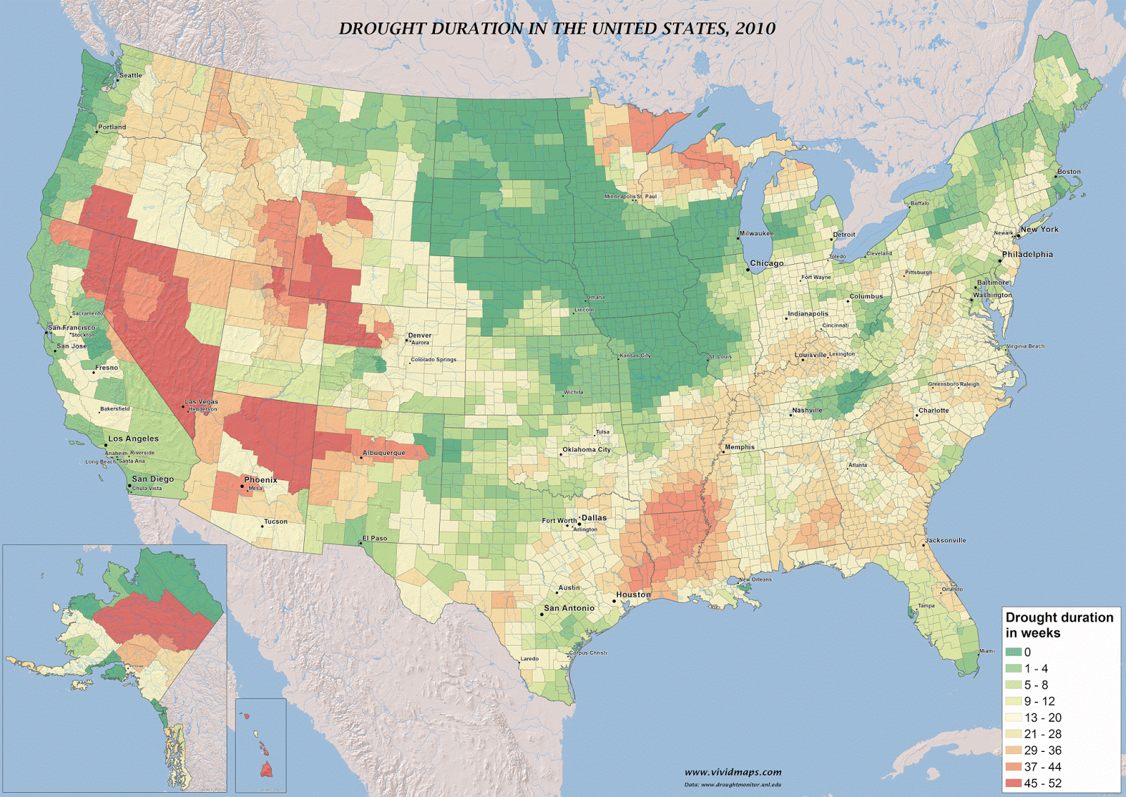 Drought Duration by U.S. County Drought Duration by U.S. County