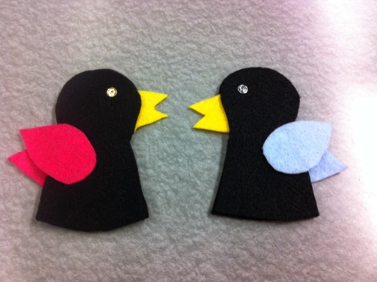 Library Village Flannel Friday Two Little Blackbirds