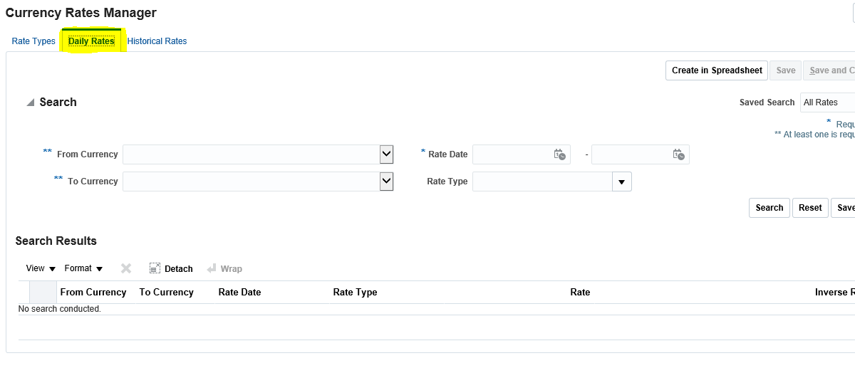 Oracle Application's Blog How to Manage Daily rates for Currencies in