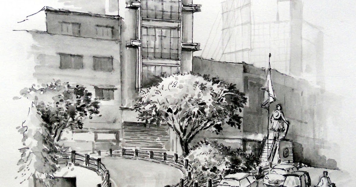 ArtEWorld by Sanika Dhanorkar 121 Pen & Watercolour Wash Sketch