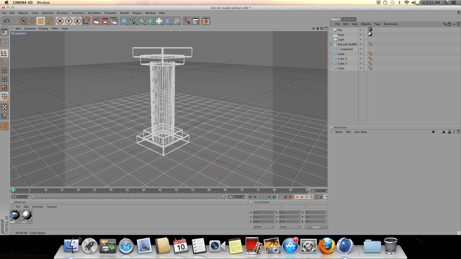 3D Modelling: Second 3D Model - Pillar