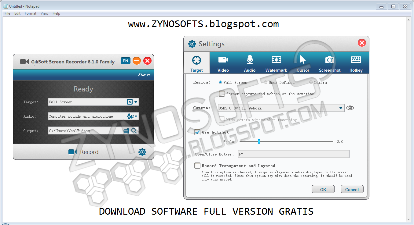 Gilisoft Screen Recorder 6.1.0 Full Version with Serial Key
