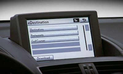 Lexus Enform users can download destinations to Nav from home/mobile using eDestination