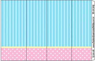 Celeste, Rosa y Amarillo: Etiquetas para Candy Bar para Imprimir Gratis. Etiquetas para Imprimir Gratis de Celeste, Rosa y Amarillo.