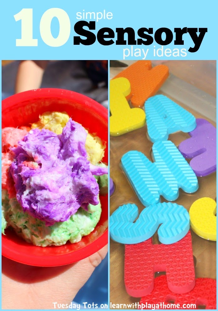 Learn with Play at Home 10 simple Sensory Play ideas