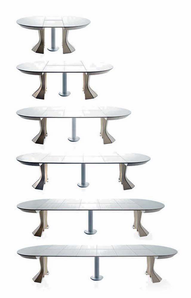 amazing expandable round dining table