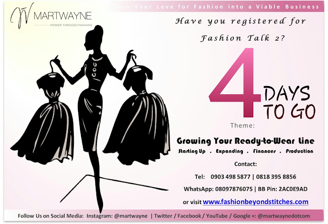 Start a Clothing Line!  Register for Fashion Talk 2!  We have just 4 days before the D-Day! :-D