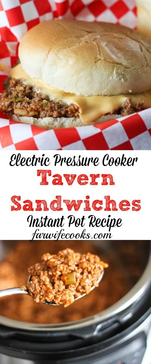 Tavern Burgers - Electric Pressure Cooker Recipe