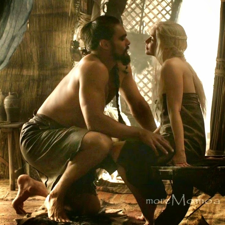 Kahl+Drogo+and+Daenerys+Targaryen