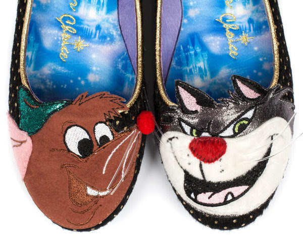 Cinderella Teaser Irregular Choice Lucifer & Gus applique toe detail applique toe detail on Irregular Choice Lucifer & Gus shoes