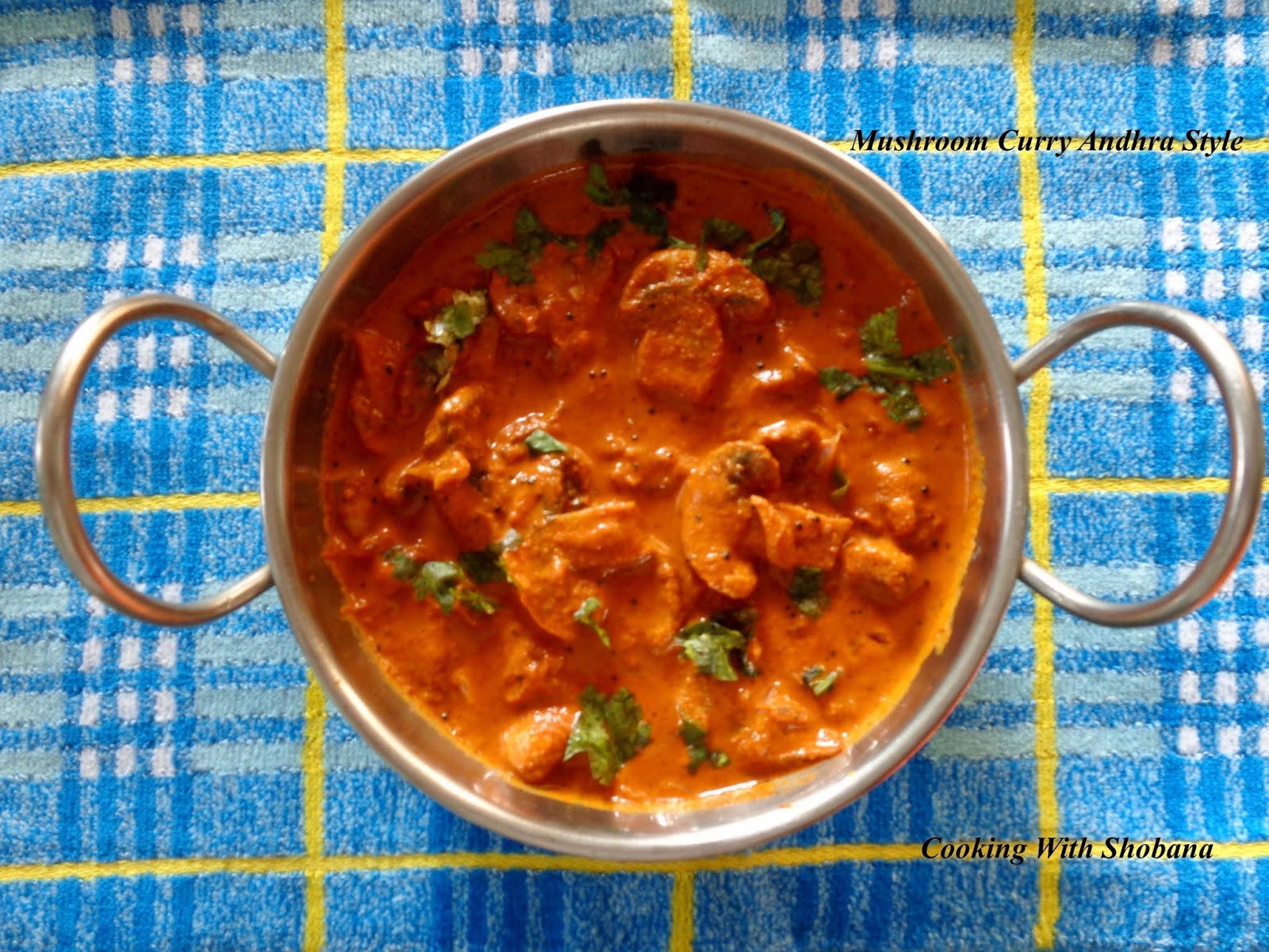Cooking With Shobana MUSHROOM CURRY ANDHRA STYLE