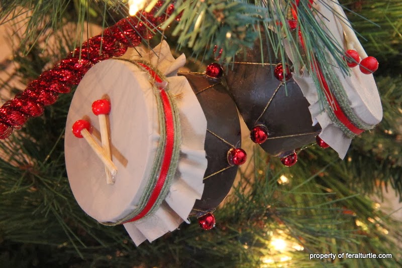 The Feral Turtle Drum Christmas Ornament in 12 Easy Steps